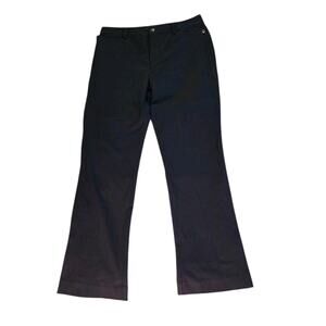 Lauren Ralph Lauren Casual Pants Women 12 Black Flat Front Pockets